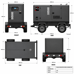 Groupe électrogène diesel d'origine OEM/ODM avec moteur Cummins 50Hz 60Hz 380V 400V 440V 50KW 50KVA 100KW 100KVA 200KW 200KVA - Product Image 1
