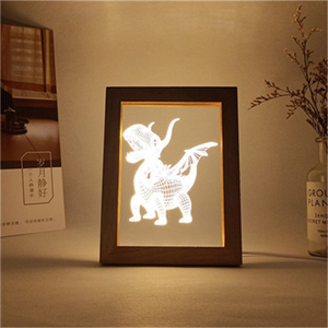 Lámpara Led 3D para decoración de dormitorio y sala de estar, marco de fotos, <span class=keywords><strong>luz</strong></span> de <span class=keywords><strong>la</strong></span> noche, iluminación de mesa - Product Image 5