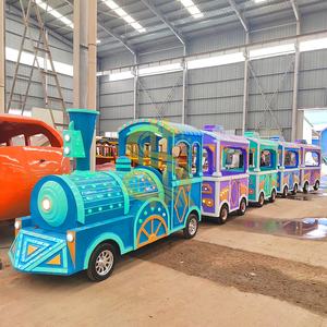 Train électrique sans rail pour enfants, à batterie, pour parcs d'attractions, centres commerciaux et parcs touristiques, à vendre - Product Image 3