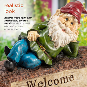 Benvenuti nel mio gnomo <span class=keywords><strong>da</strong></span> <span class=keywords><strong>giardino</strong></span> figurine <span class=keywords><strong>da</strong></span> <span class=keywords><strong>giardino</strong></span> in poliresina nano <span class=keywords><strong>da</strong></span> <span class=keywords><strong>giardino</strong></span> decorativo - Product Image 6