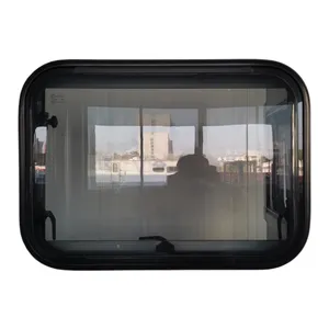 Tongfa 1300*550mm aleación de aluminio doble tophung con bisagras remolque caravana ventana