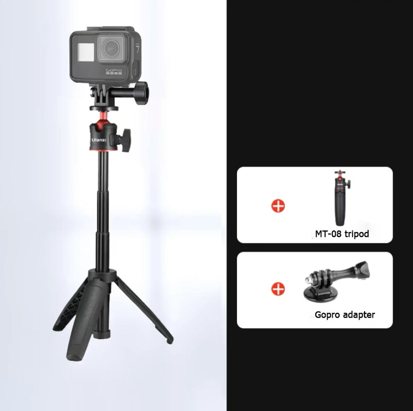 Trípode MT-08 + adaptador gopro