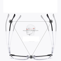 Monturas de Gafas Ópticas de Titanio Puro de Calidad OEM para Hombre, Talla Grande, Media Montura, Estilo Retro, para Negocios