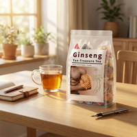 Thé aux dix trésors de ginseng pour hommes, stimulant de l'énergie, de la vitalité et de la libido, complément à base de plantes traditionnel chinois pour la vitalité et le soutien immunitaire.
