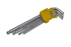 FIORIRE 9 pz Extra long Arm Sfera <span class=keywords><strong>Hex</strong></span> Key & Nero finitura chiave A Brugola set e chiave A Brugola - Product Image 3