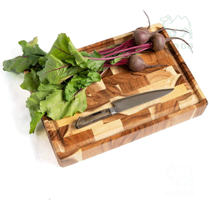 Accessoires de cuisine <span class=keywords><strong>en</strong></span> <span class=keywords><strong>bois</strong></span> massif personnalisés <span class=keywords><strong>Planche</strong></span> à découper <span class=keywords><strong>en</strong></span> <span class=keywords><strong>bois</strong></span> durable à <span class=keywords><strong>grande</strong></span> rainure pour jus de fruits - Product Image 2