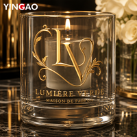 Autocollant personnalisé en feuille d'or 3D en relief, transfert DTF UV, autocollant imperméable auto-adhésif, n'importe quel design de logo pour flacon de parfum en verre