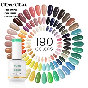 Productos profesionales para salón de manicura, esmalte de gel uv, Color personalizado, novedad