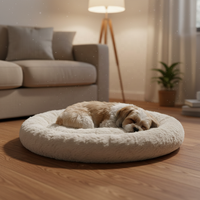 Tapis pour animaux de compagnie en peluche PP solide et créatif - Lit réaliste pour chiens et chats, confortable, respirant et imperméable, coussin décoratif