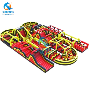 Adultes Géant Commercial Extérieur <span class=keywords><strong>Gonflable</strong></span> Terrain Parcours d'obstacles Défis Cours de course <span class=keywords><strong>gonflable</strong></span> Maison de rebond <span class=keywords><strong>Jeux</strong></span> de fête - Product Image 2