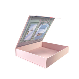 Caja de Regalo Plegable de Cartón de Lujo con Logotipo Impreso en Rosa Personalizado HENGXING, con Cierre Magnético - Product Image 5