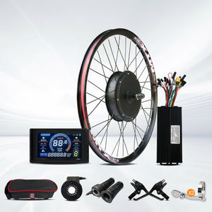 26, 27.5, 29 inç E-bisiklet Dönüşüm Kiti için PAS ve LCD Ekranlı Komple 52V 2000W Elektrikli Bisiklet Göbek <span class=keywords><strong>Motor</strong></span> Dönüşüm Kiti - Product Image 1