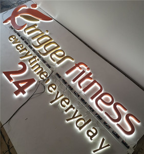 Biển Hiệu Tùy Chỉnh Dập Nổi Biển Hiệu Logo Ngoài Trời Biển Hiệu Acrylic Bằng Thép Không Gỉ Biển Hiệu Đèn Nền 3d Chữ Led - Product Image 5