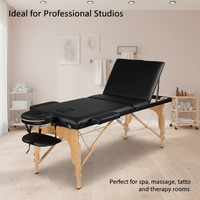 Ventes en gros de tables de massage portables pliables, table de massage de salon de beauté, hydrothérapie, lit de massage facial