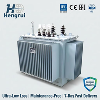 Transformateur de puissance S13 800 kVA 11 kV immergé dans l'huile, transformateur de distribution haute performance, conception modulaire pour sous-station