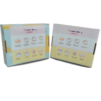Kartonnen doos met gegraveerd logo voor chocolade, koekjes, sushi & gedroogd fruit - recycleerbare vouwdoos van kraftpapier
