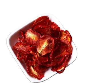 Rodajas de tomates de cereza, de buen sabor verduras deshidratadas, color Rojo