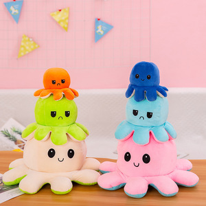 Peluches Poulpe Réversibles en Gros à Faible MOQ – Peluches Douces et Adorables Kawaii - Product Image 1