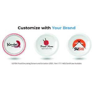 Plato de Sushi de Melamina de 5 Pulgadas, Tazón con Logotipo Personalizado, Plato de Servir Japonés para Uso en Restaurantes - Product Image 3