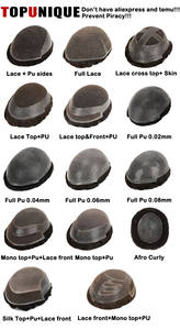 Peluca de Hombre de Piel Extra Fina de Alta Calidad 0.02-0.03mm, Cabello Humano Natural 100% Real Indio Remy, Base Completa de PU para Hombres - Product Image 5