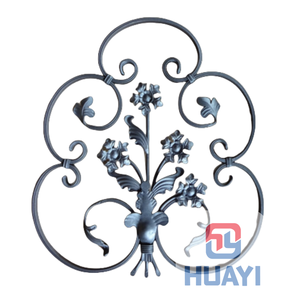 Rèn các thành phần bán thành phẩm cho lan can Cầu Thang sắt rèn đồ trang trí mô hình 3D bao gồm - Product Image 2