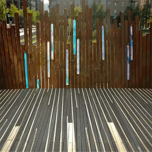 Corten-Paneles de valla de privacidad de metal corrugado de acero para decoración de jardín