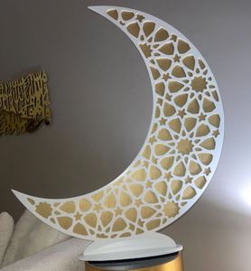 Regalo Islámico, Gran Luna Creciente de Madera para Decoración de Ramadán y Eid - Product Image 3