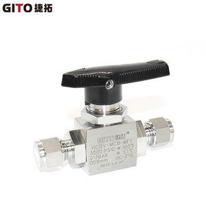 วาล์วบอล GITO รุ่น HC-276 แบบแรงดันสูง ตรงผ่าน ไม่มีข้อต่อ  วัสดุสแตนเลส Hastelloy ทนการกัดกร่อน - Product Image 2