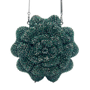 กระเป๋าคลัทช์งานปาร์ตี้ประดับดอกไม้และคริสตัลสำหรับผู้หญิง กระเป๋าถือสำหรับงานแต่งงาน งานเลี้ยงค็อกเทล และงานพรอม - Product Image 2