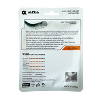 Cordage de badminton Alpha BS68 Overturned Hook 10M en nylon composite haute élasticité durable 0,68 mm bobine entraînement compétition Chine