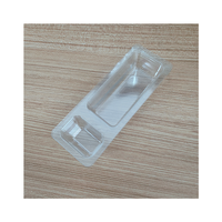 Offre Spéciale PET rectangulaire personnalisé 2 compartiments récipient transparent plateau PET avec couvercle en aluminium plastique