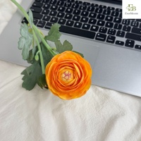 Bunga Ranunculus 2 Kepala Buatan Tangan dengan Sentuhan Alami, Tekstur Lembap Tren 2026, Bunga Persia Buatan untuk Grosir