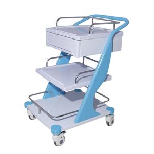 Chariot clinique en <span class=keywords><strong>plastique</strong></span> ABS pour hôpital, chariot médical pour soins infirmiers, chariot médical avec 2 tiroirs, prix abordable, BT-CY003 - Product Image 4