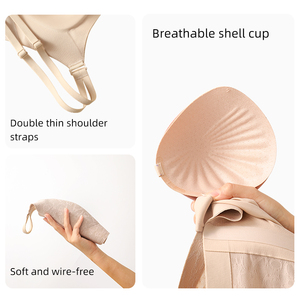 Sujetador SHANGBINI Talla Grande Sin Costuras Copa Completa Push-Up Delgado con Tirantes Ajustables Cómodo para Mujer - Product Image 6