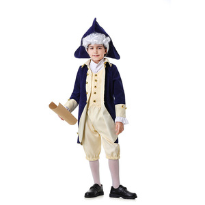 Disfraz de Cosplay de Caballero Europeo Americano, Traje de Actuación Escénica para Adultos y Niños con Sombrero, Pantalones y Cuello Desmontable - Product Image 5