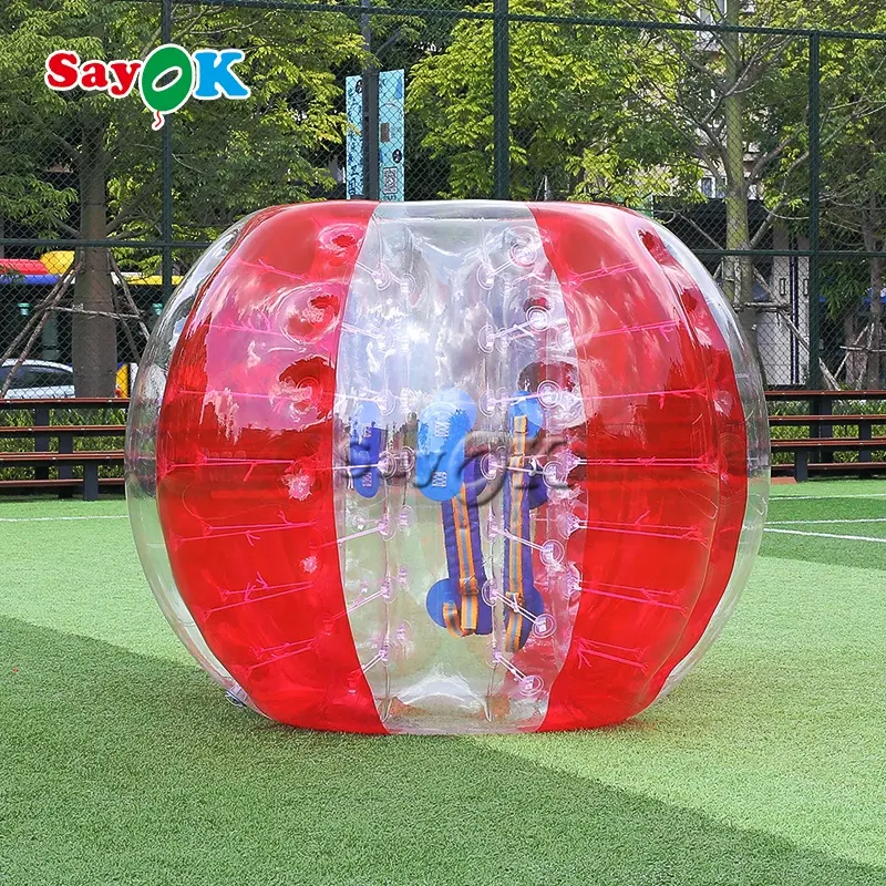 Divertente PVC corpo umano bolla paraurti Zorb palla corpo gonfiabile Zorb calcio palla bolla umana per adulti e bambini