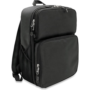 กระเป๋าเป้สะพายหลังสำหรับดีเจ 7 นิ้ว พร้อมช่องเก็บแผ่นเสียงและอุปกรณ์เสริม น้ำหนักเบา เหมาะสำหรับใส่เครื่องเล่นแผ่นเสียงแบบพกพา - Product Image 2