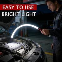 Bande lumineuse LED flexible en silicone pour la réparation et l'entretien automobile, outil d'éclairage extérieur pratique pour un usage domestique