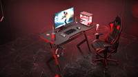Bureau Gaming PC de Haute Qualité avec Éclairage Latéral LED RGB pour le Bureau et la Maison