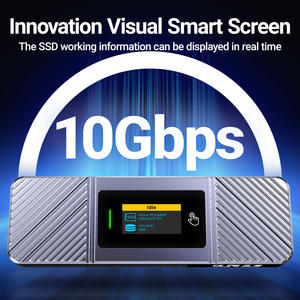JEYI M.2อัจฉริยะมองเห็น NVMe NGFF SSD กล่องอลูมิเนียมรองรับ USB <span class=keywords><strong>3.2</strong></span> Gen2 10Gbps UASP Trim 5S ป้องกันการเขียน3S เชื่อมต่อใหม่ - Product Image 2