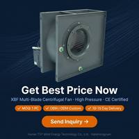 Ventilateur centrifuge multi-pales en acier inoxydable à faible bruit et haute pression, personnalisable OEM pour la ventilation d'air frais par conduits HVAC