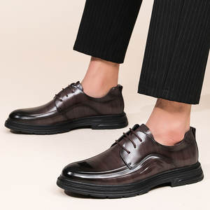 Zapatos Oxford de Alta Gama para Hombre, Retro, Formales, de Cuero Genuino y Malla, Diseño de Lujo para Negocios, Duraderos, Transpirables y Cómodos - Product Image 3
