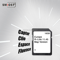 Carte mémoire SD de navigation GPS SMIOST 16 Go avec changement de CID pour Renault R-Link 11.45 Europe Kangoo Zoe Master