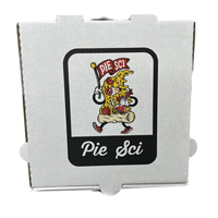 Boîte à pizza en papier kraft personnalisée de haute qualité, 254x254 mm, différentes tailles, logo client, boîte à pizza pas chère