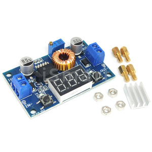 XL4015 5A công suất cao 75W DC-DC có thể điều chỉnh bước xuống mô-đun + LED có thể được hiệu chỉnh vôn kế mô-đun cung cấp điện - Product Image 1