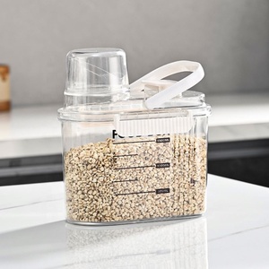 New Transparent Portable 24-Piece PP Airtight Food <b>Storage</b> Container Set <b>for</b> <b>Kitchen</b> Use Sealed Rice Flour Grain Bucket - Product Image 4