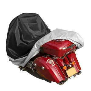 MOTOWOLF-sombrilla impermeable para motocicleta, cubierta para moto, a prueba de polvo, a prueba de lluvia