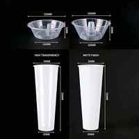 Gobelet à Popcorn Créatif en Plastique Jetable avec Plateau Supérieur et Couvercle pour Boisson (Cola), Idéal pour Cinéma et Événements Festifs