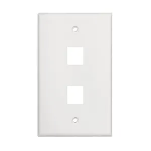 Lan RJ11 RJ45 Panel Keystone Faceplate 45 Jack 1 2 Port 86 abd tipi ağ duvar yüz plakası soket