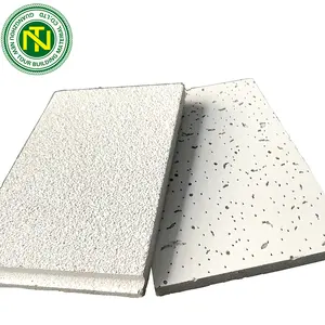 Suspended 60x60 Mineral Ceiling Tiles Fire Resistant Acoustic Mineral Ceiling Panel El School Square ISO Modern NEW TOUR CN;TIA